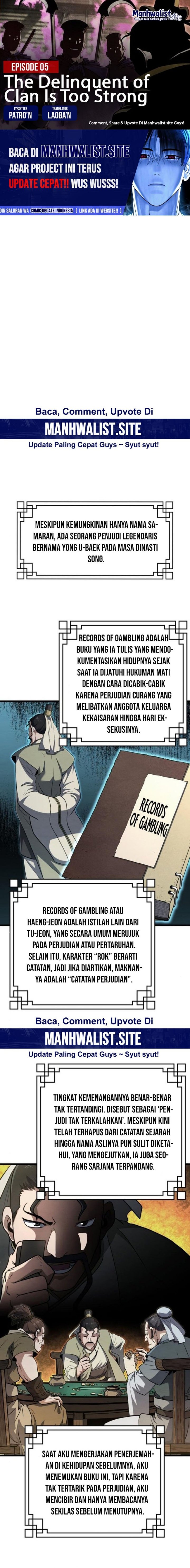 The Delinquent of the Dan Clan Is Too Strong Chapter 05 Gambar 1