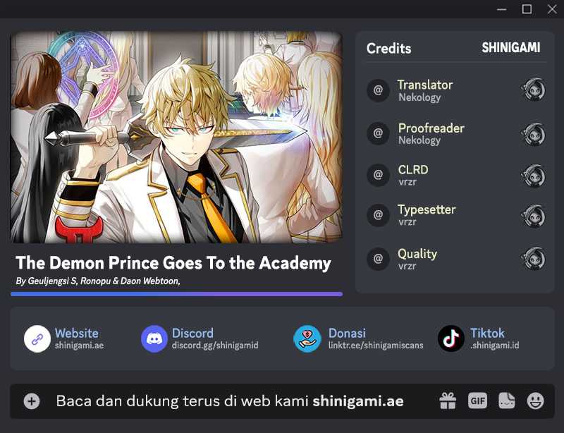 The Demon Prince Goes to the Academy Chapter 76 Gambar 1