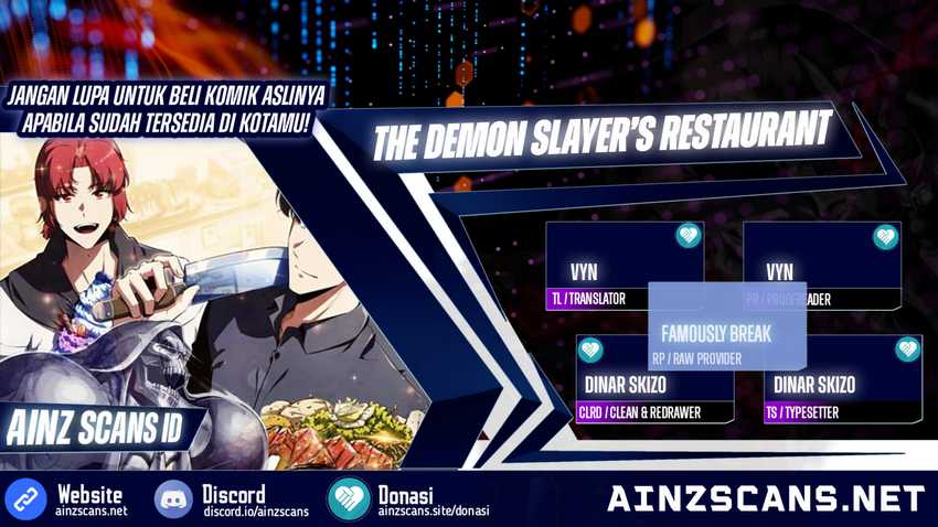 The Demon Slayer’s Restaurant Chapter 02 Gambar 1