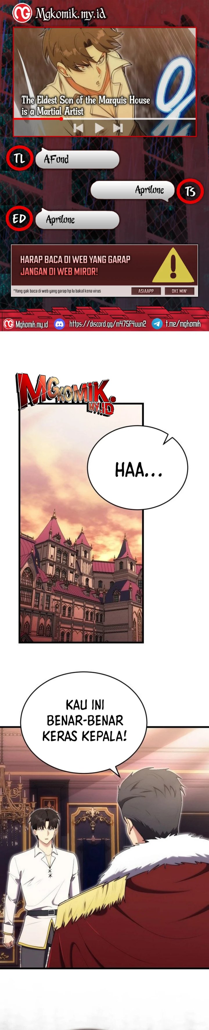 The Eldest Son of the Marquis House is a Martial Artist Chapter 08 Gambar 1