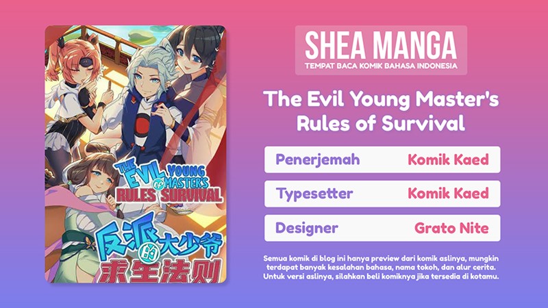 The Evil Young Master’s Rules of Survival Chapter 02 Gambar 1
