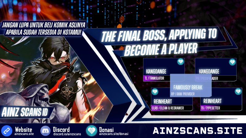 The Final Boss Became A Player Chapter 00 Gambar 1