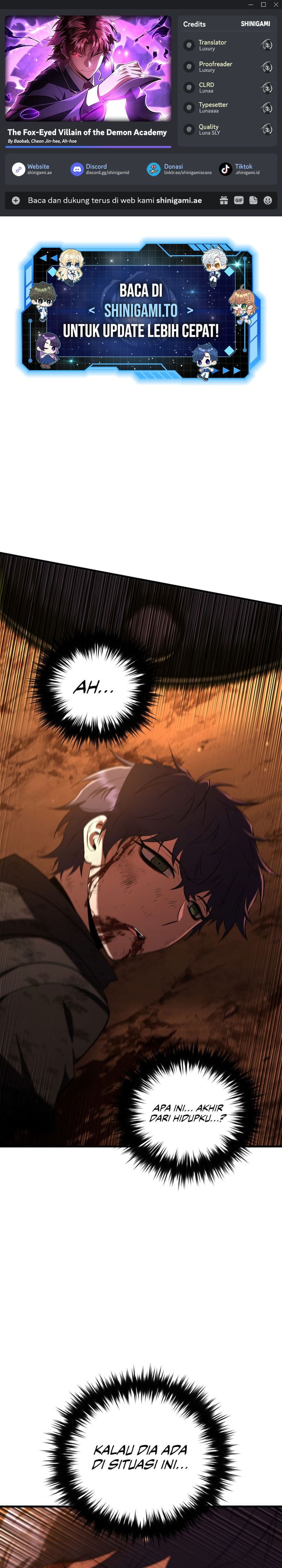 The Fox-Eyed Villain Of The Demon Academy Chapter 48 Gambar 1