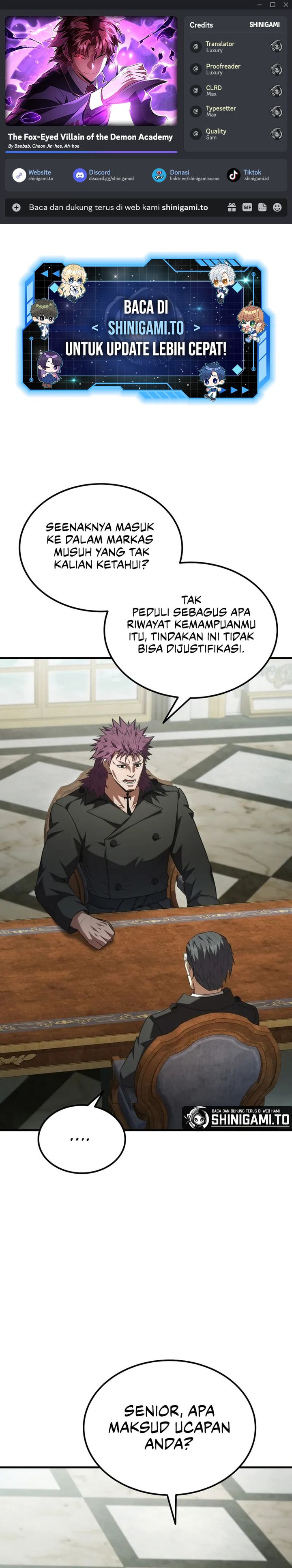 The Fox-Eyed Villain Of The Demon Academy Chapter 56 Gambar 1