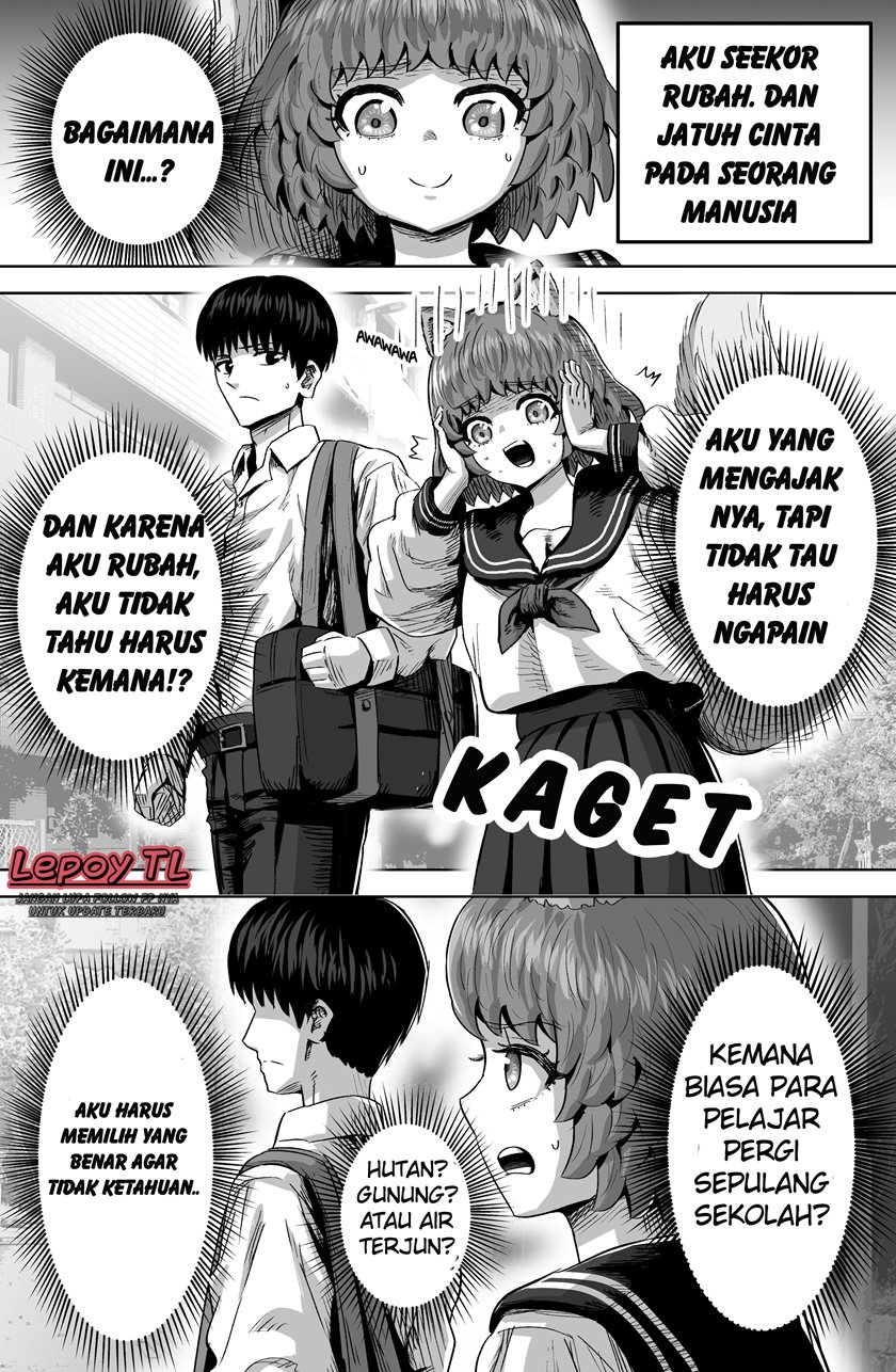 The Fox Girl Who Wants to Get Chummy With the Human Boy She Likes Chapter 07 Gambar 1