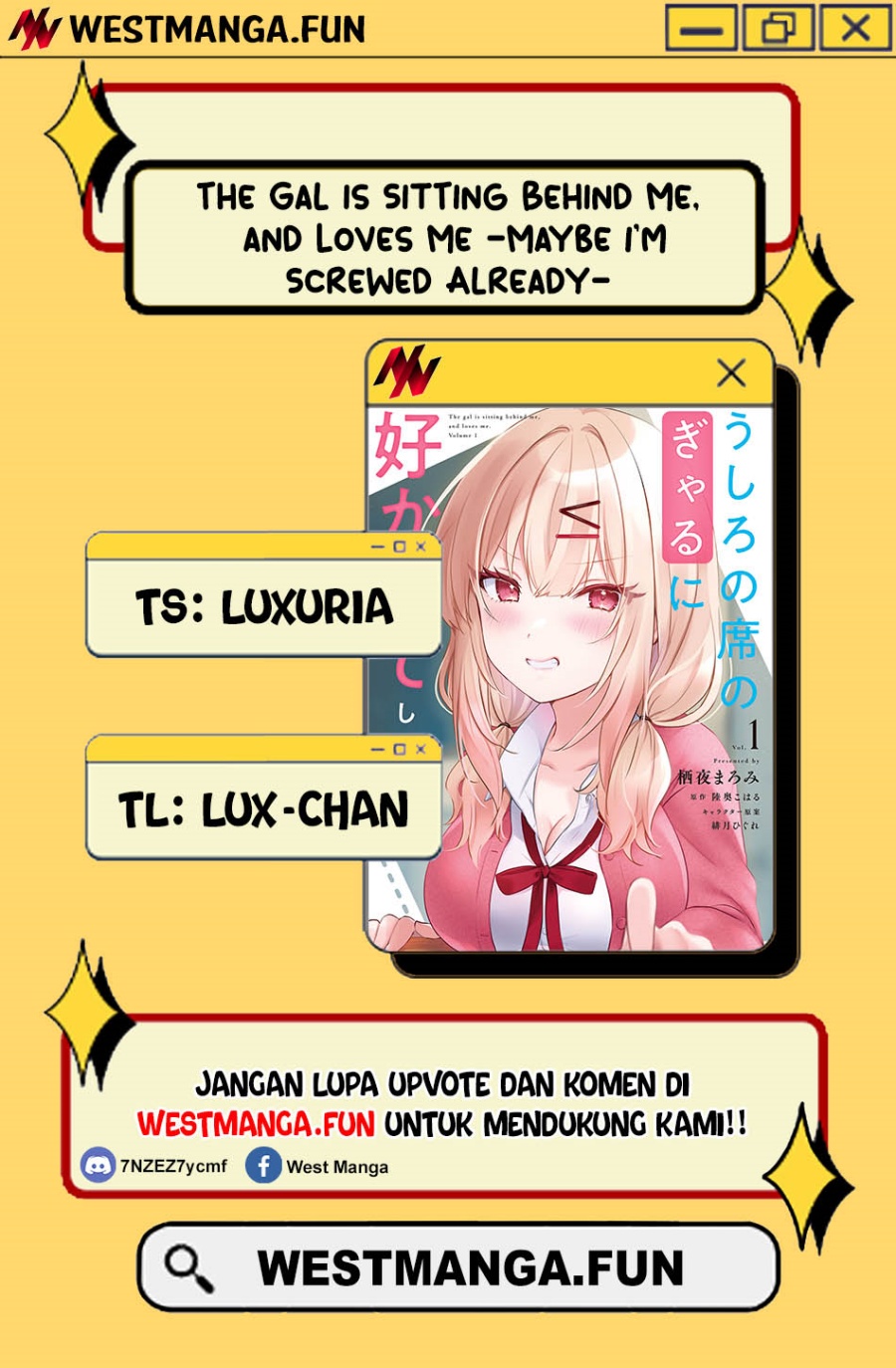 The Gal Sitting Behind Me Likes Me -Maybe I’m Screwed Already- Chapter 17 Gambar 1