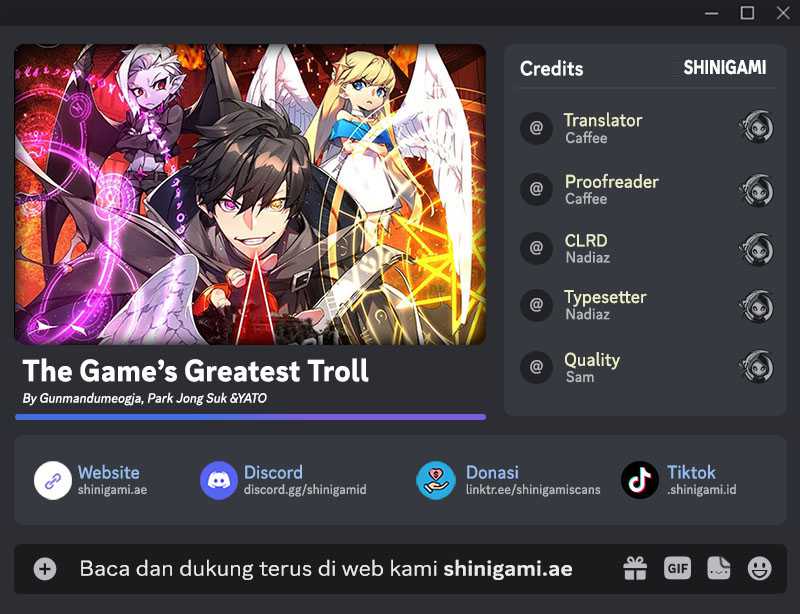 The Game’s Top Troll (The Game’s Greatest Troll) Chapter 55 Gambar 1