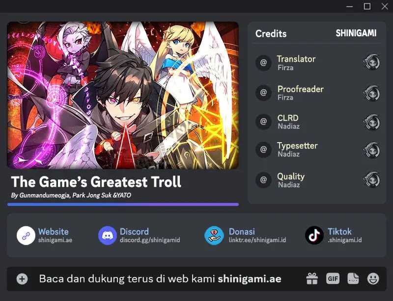The Game’s Top Troll (The Game’s Greatest Troll) Chapter 64 Gambar 1