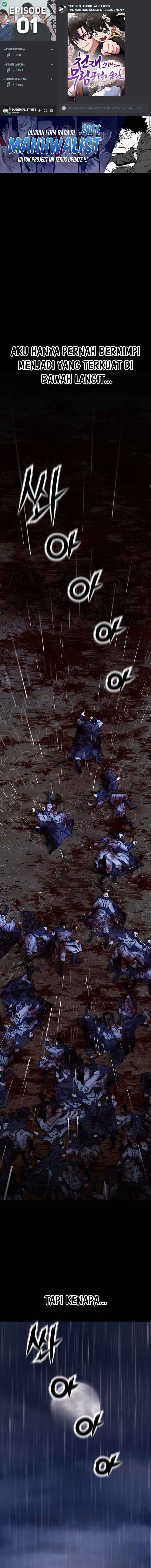 The Genius Girl Who Hides the Martial World’s Public Enemy Chapter 01 Gambar 1