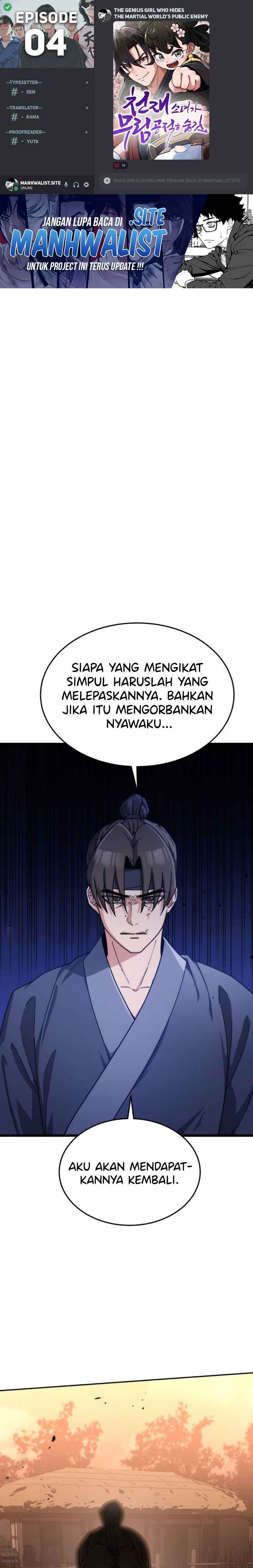 The Genius Girl Who Hides the Martial World’s Public Enemy Chapter 04 Gambar 1