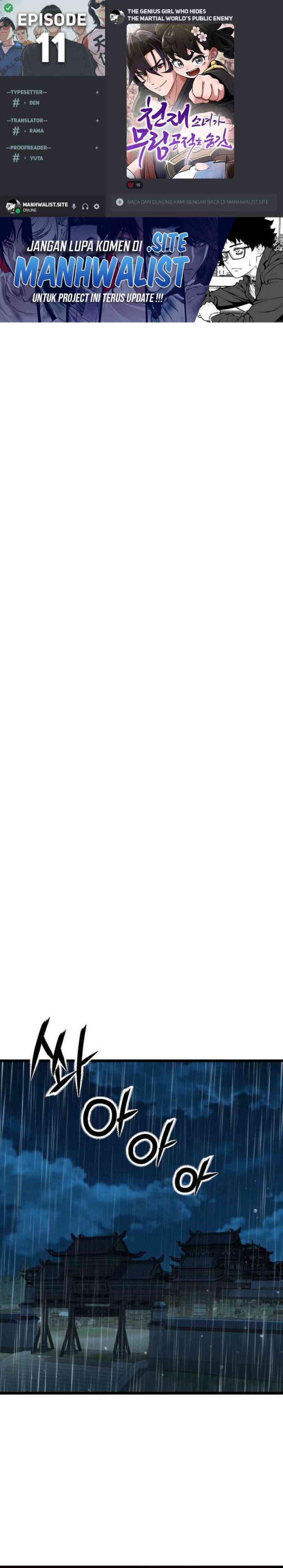 The Genius Girl Who Hides the Martial World’s Public Enemy Chapter 11 Gambar 1