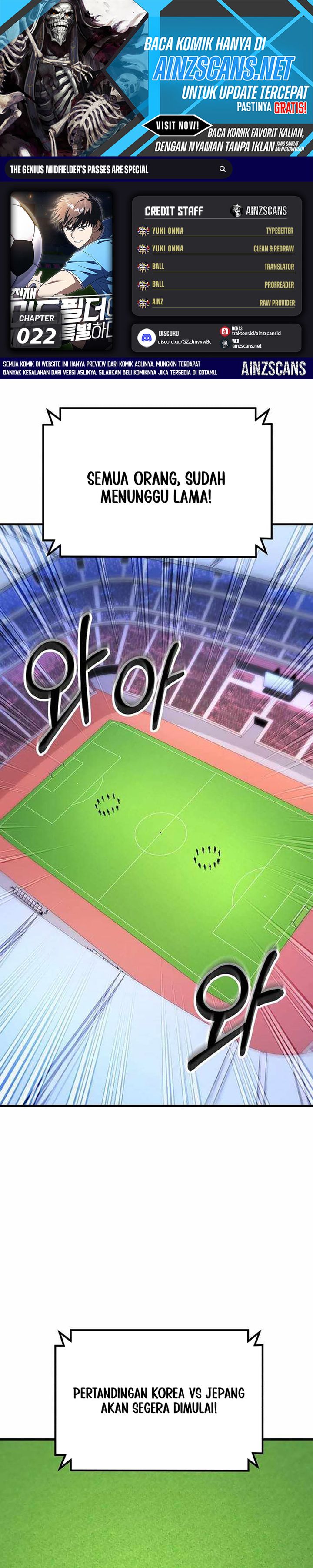 The Genius Midfielder’s Pass Is Special Chapter 22 Gambar 1