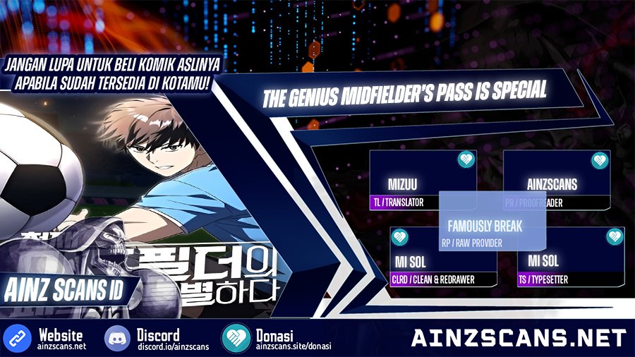 The Genius Midfielder’s Pass Is Special Chapter 25 Gambar 1