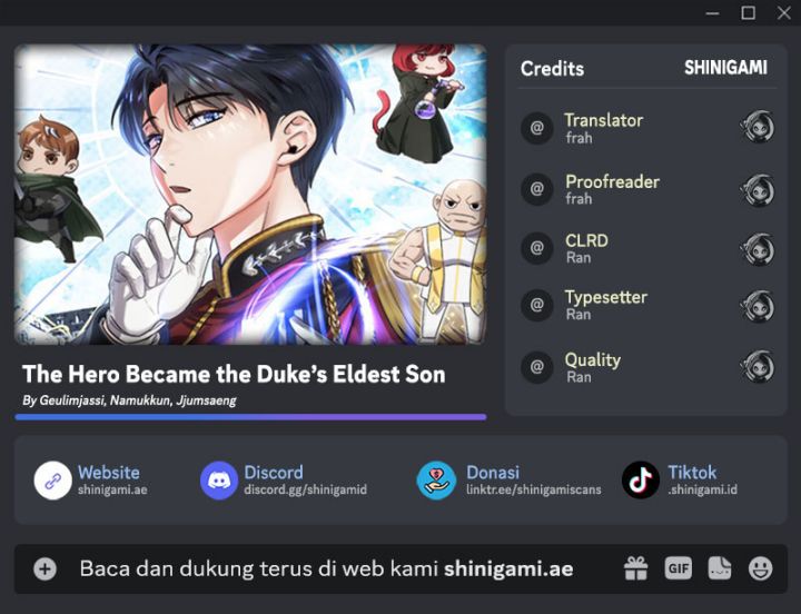 The Hero Became the Duke’s Eldest Son Chapter 32 Gambar 1