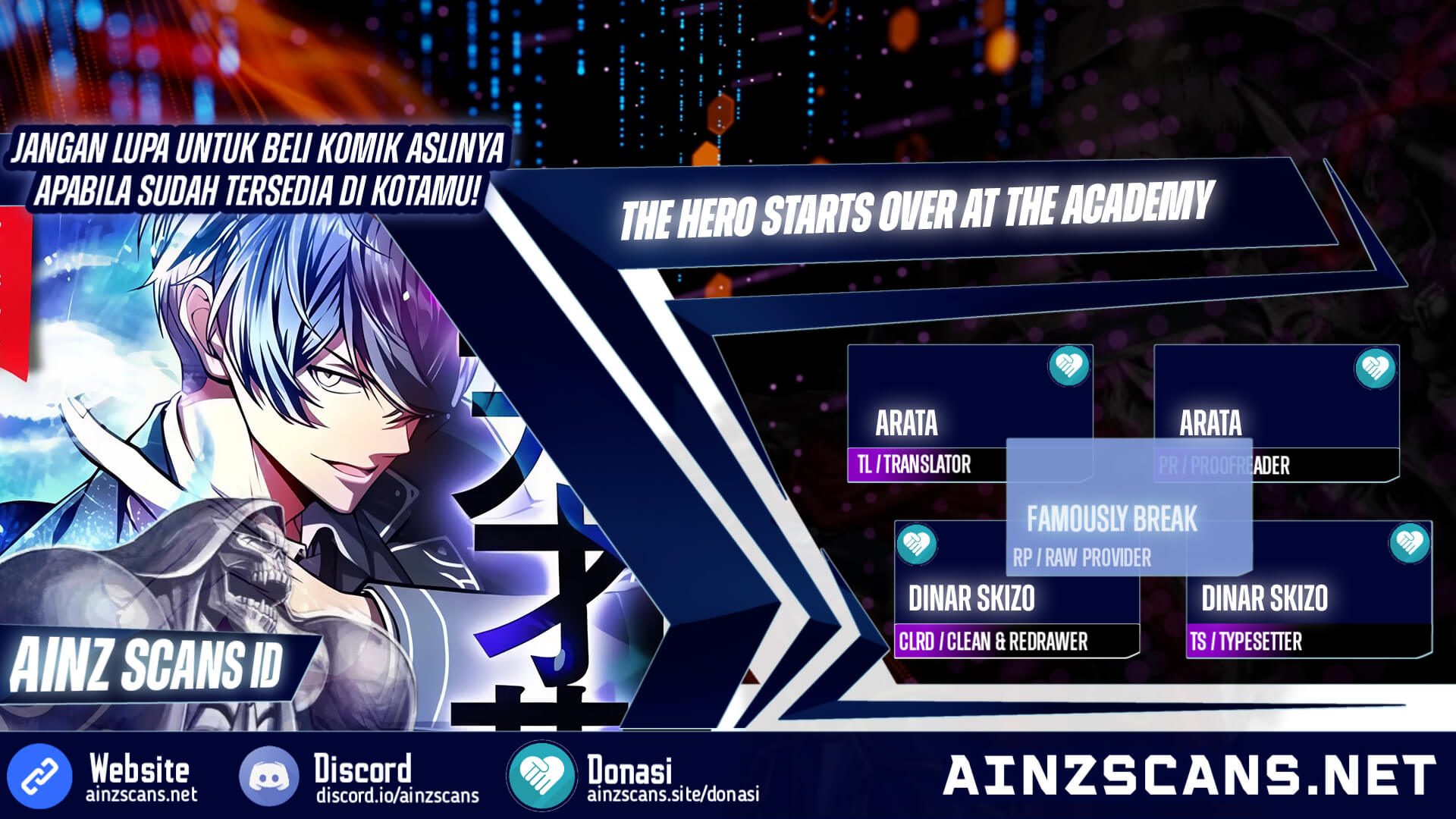The Hero Starts Over at the Academy Chapter 02 Gambar 1