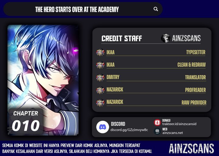The Hero Starts Over at the Academy Chapter 10 Gambar 1