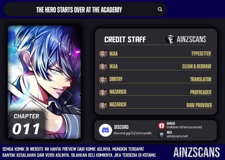 The Hero Starts Over at the Academy Chapter 11 Gambar 1