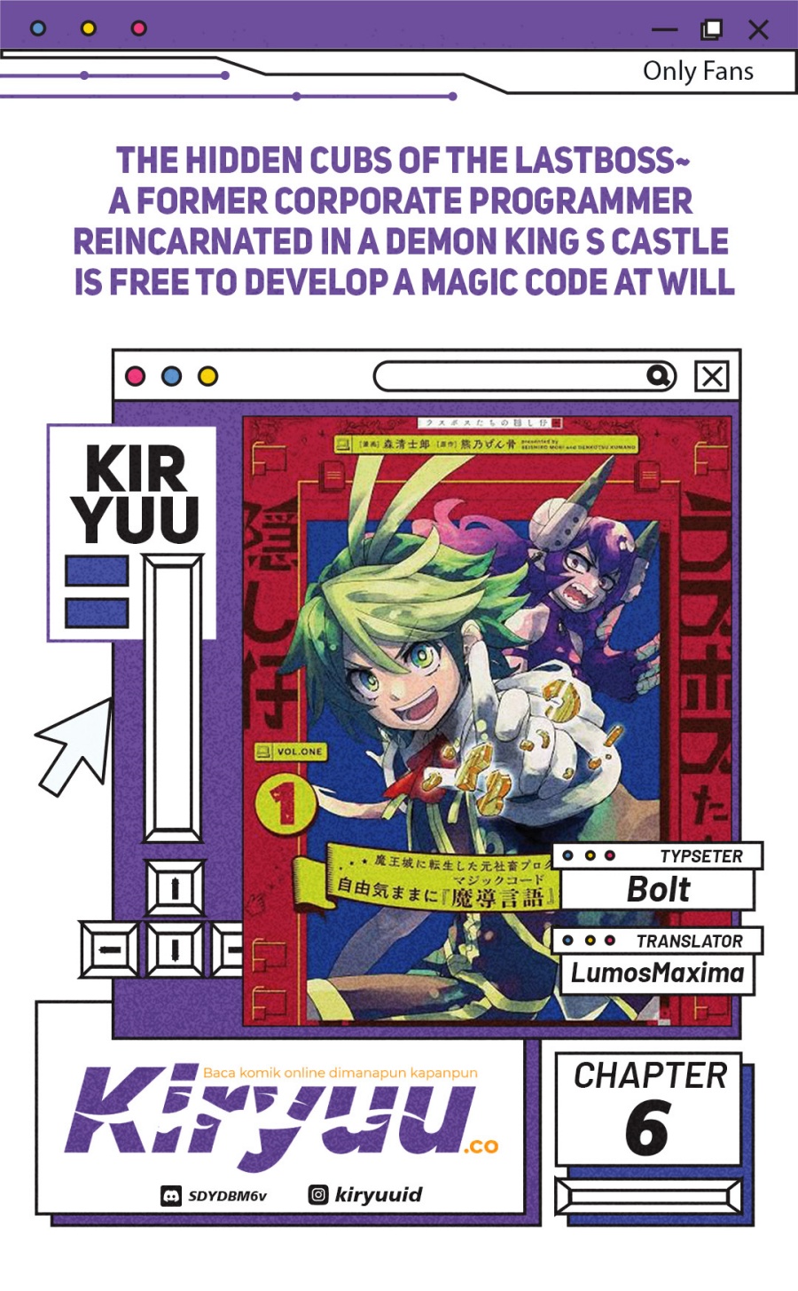 The Hidden Cubs of the Lastboss ~A Former Corporate Programmer Reincarnated in a Demon King’s Castle Is Free to Develop a “Magic Code” at Will.~ Chapter 06 Gambar 1