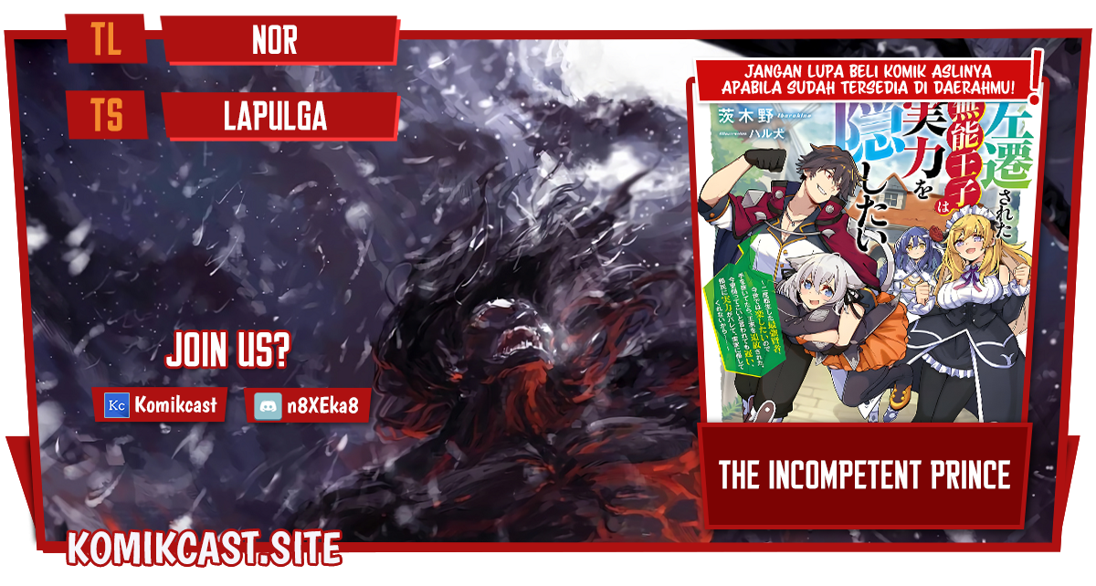 The Incompetent Prince Who Has Been Banished Wants To Hide His Abilities Chapter 08 Gambar 1
