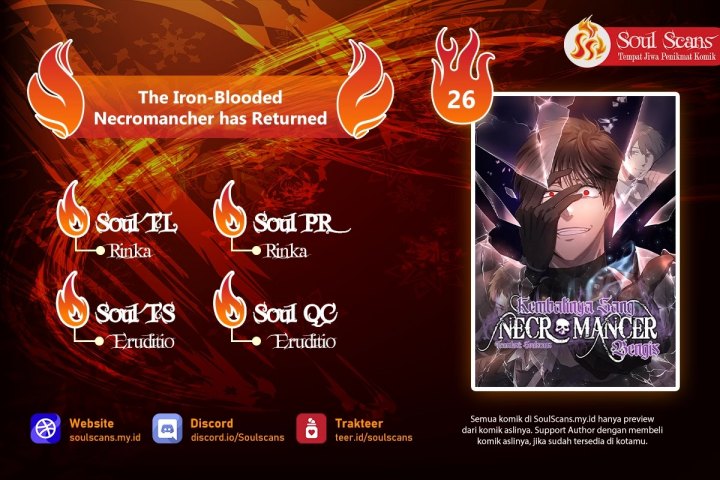 The Iron-Blooded Necromancer Has Returned Chapter 26 Gambar 1
