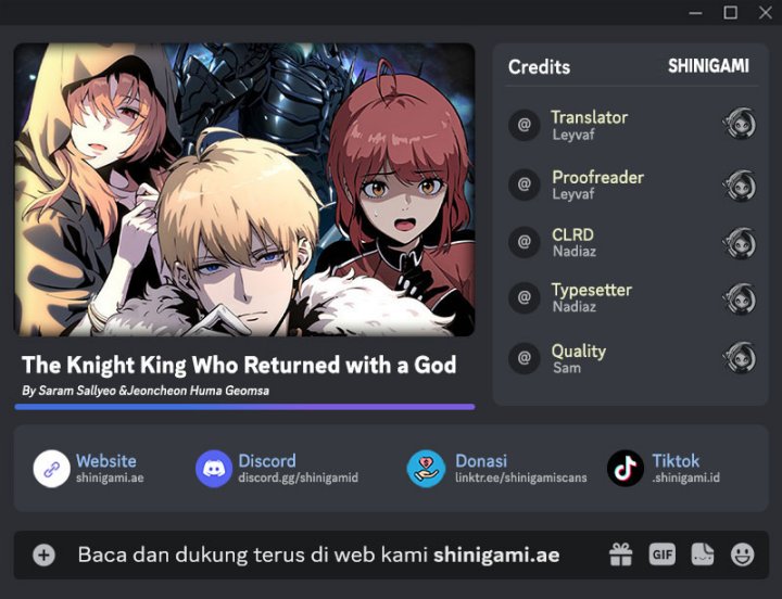 The Knight King Who Returned with a God Chapter 36 Gambar 1