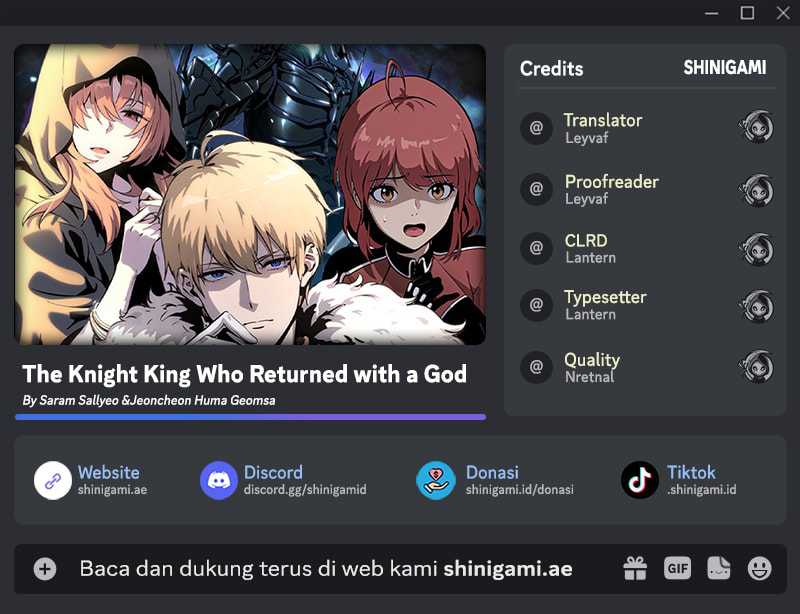The Knight King Who Returned with a God Chapter 113 Gambar 1