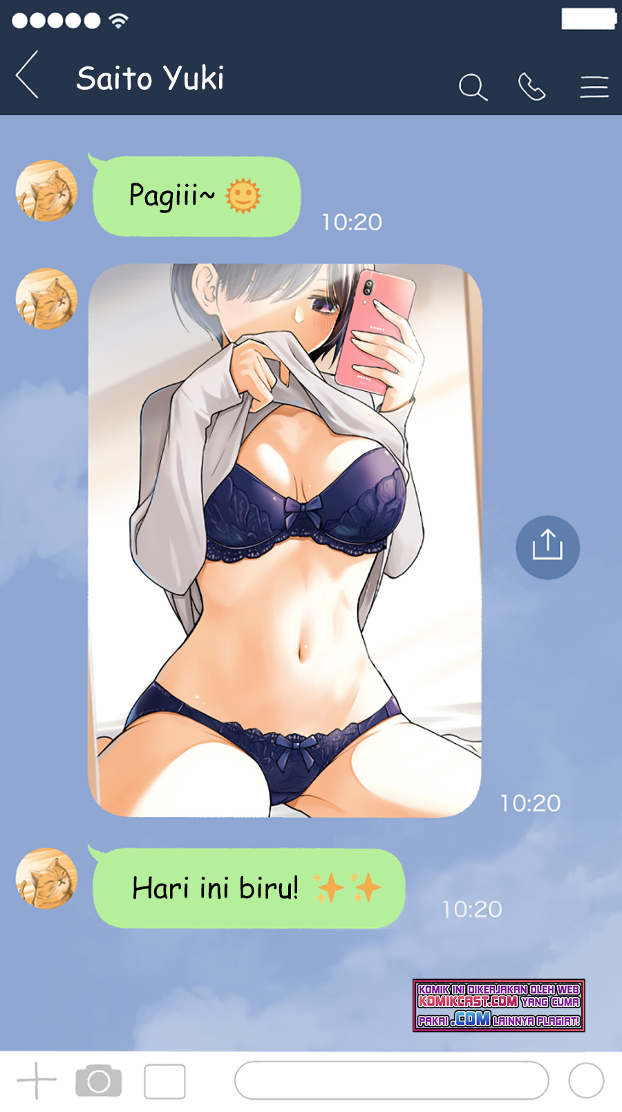 The Kouhai Who Reports the Color of Her Underwear to Me Every Morning for Some Reason Chapter 03 Gambar 3