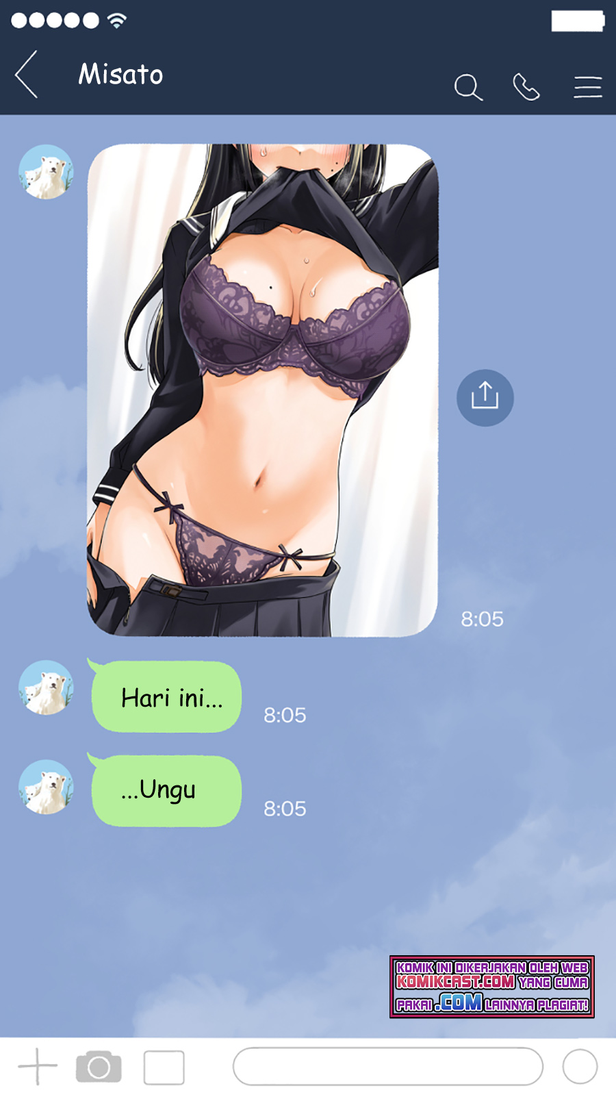 The Kouhai Who Reports the Color of Her Underwear to Me Every Morning for Some Reason Chapter 05 Gambar 3