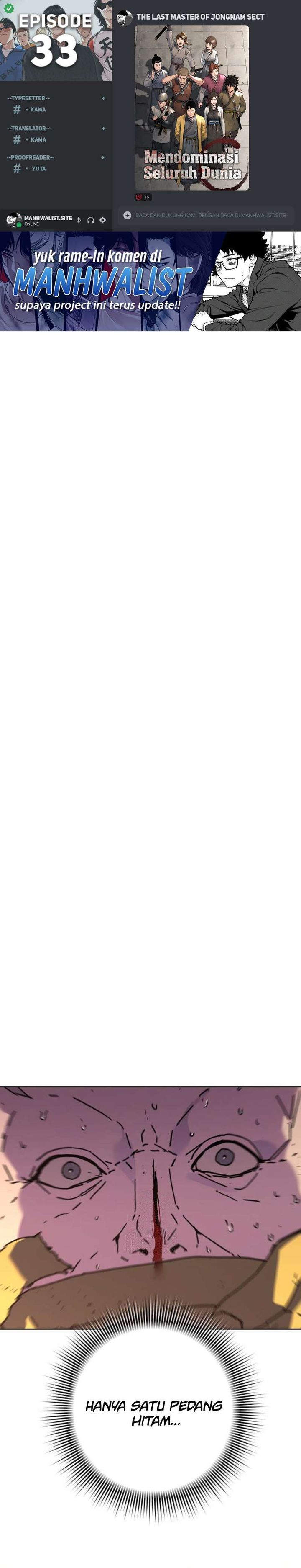 The Last Master of Jongnam Sect Chapter 33 Gambar 1