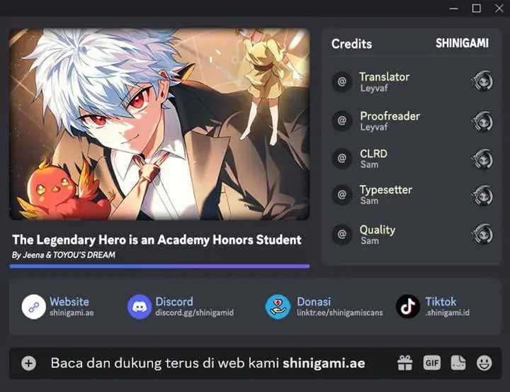 The Legendary Hero Is an Academy Honors Student Chapter 06 Gambar 1