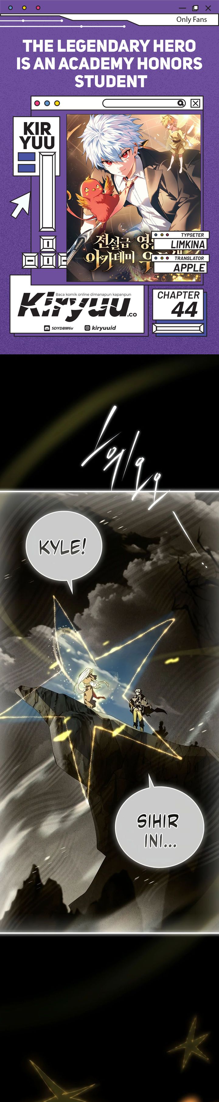 The Legendary Hero Is an Academy Honors Student Chapter 44 Gambar 1