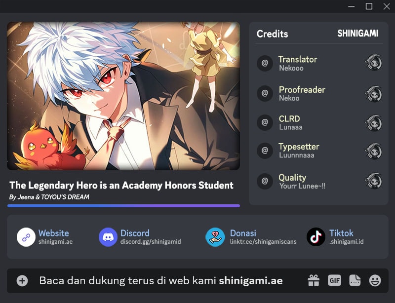 The Legendary Hero Is an Academy Honors Student Chapter 53 Gambar 1