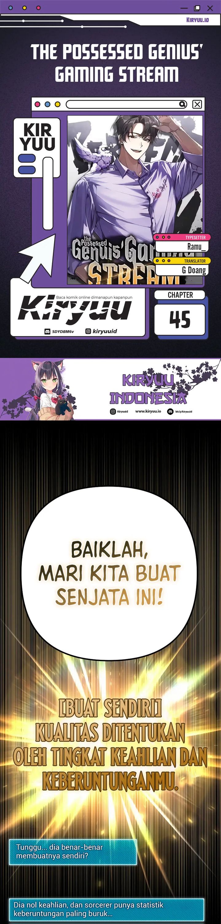 The Possessed Genius Gaming Stream Chapter 45 Gambar 1