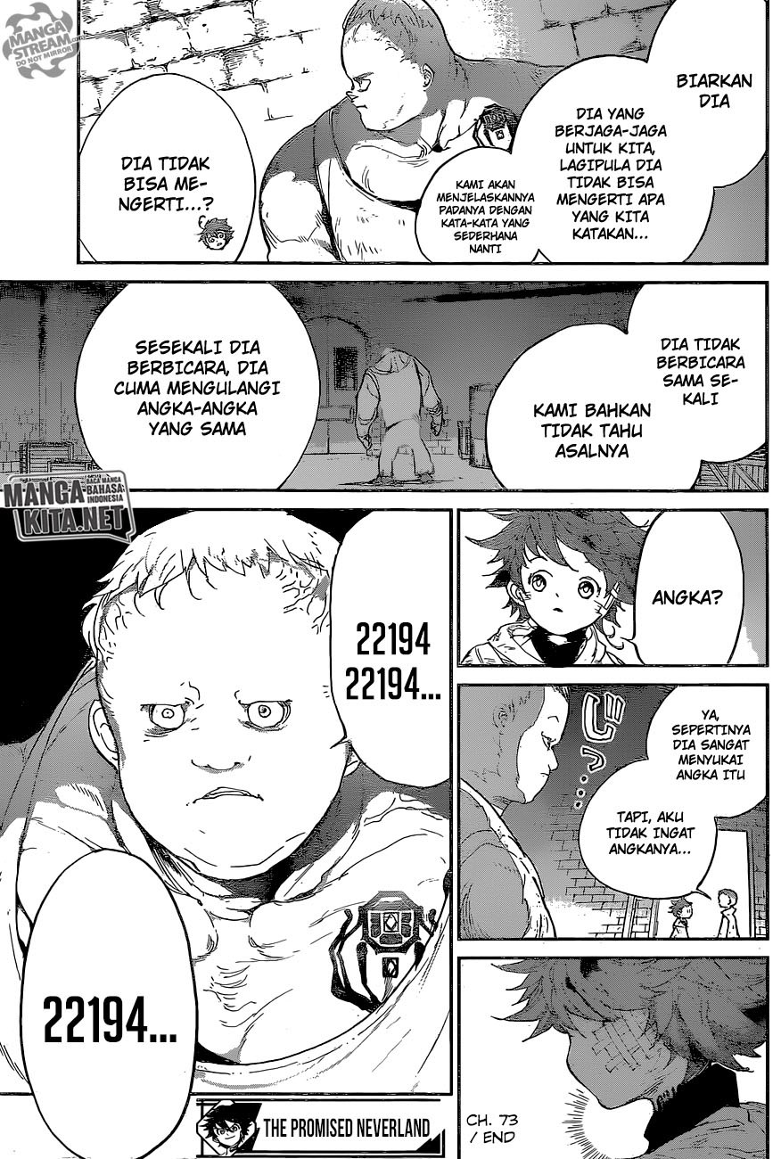 The Promised Neverland Chapter 73 Gambar 20