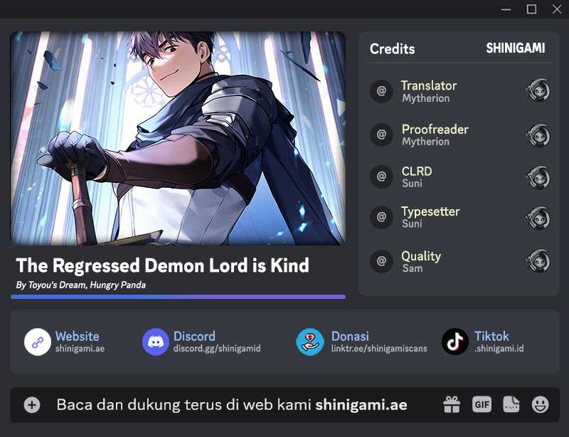 The Regressed Demon Lord Is Kind Chapter 33 Gambar 1