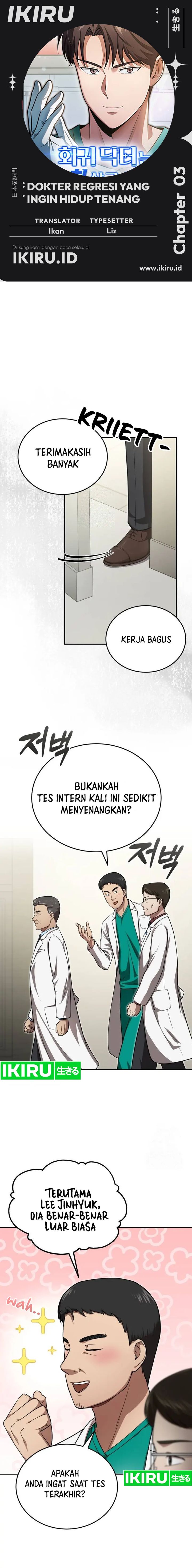 The Regressed Doctor Just Wanted to Live Quietly Chapter 03 Gambar 1