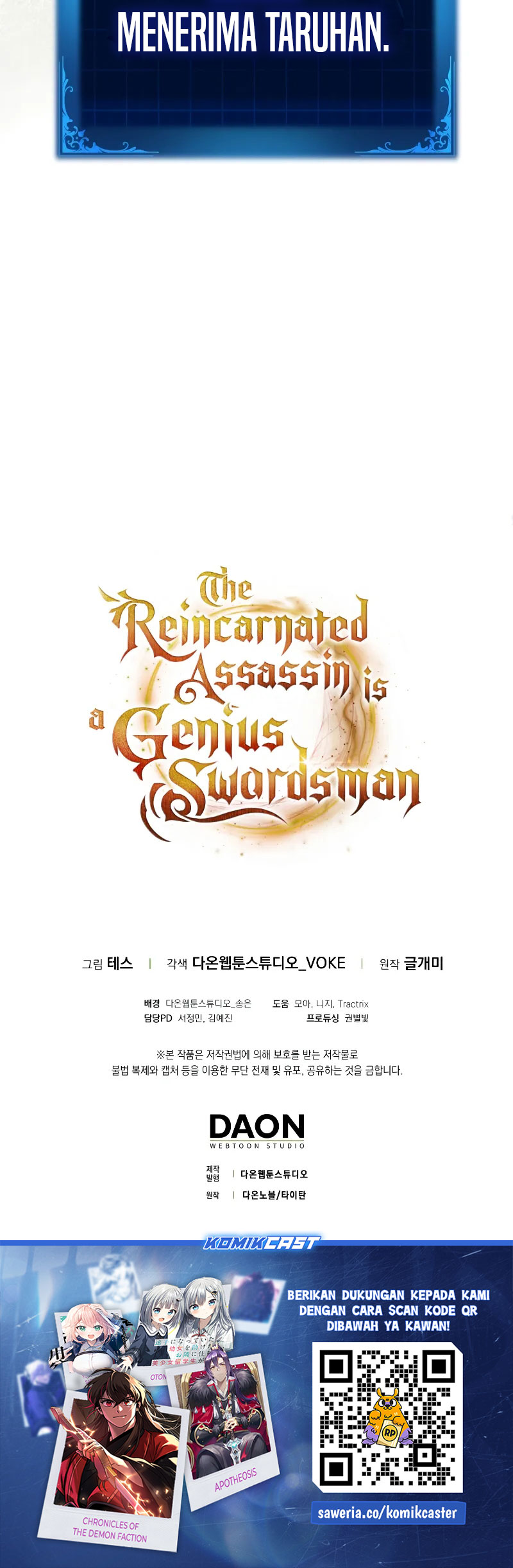 The Reincarnated Assassin is a Genius Swordsman Chapter 63 Gambar 52