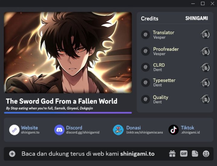 The Sword God From A Fallen World Chapter 02 Gambar 1