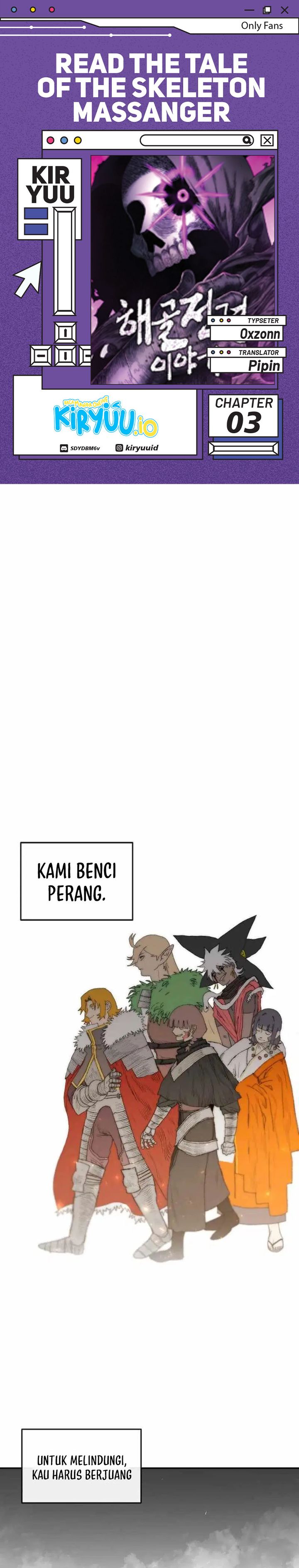 The Tale of the Skeleton Messenger Chapter 03 Gambar 1