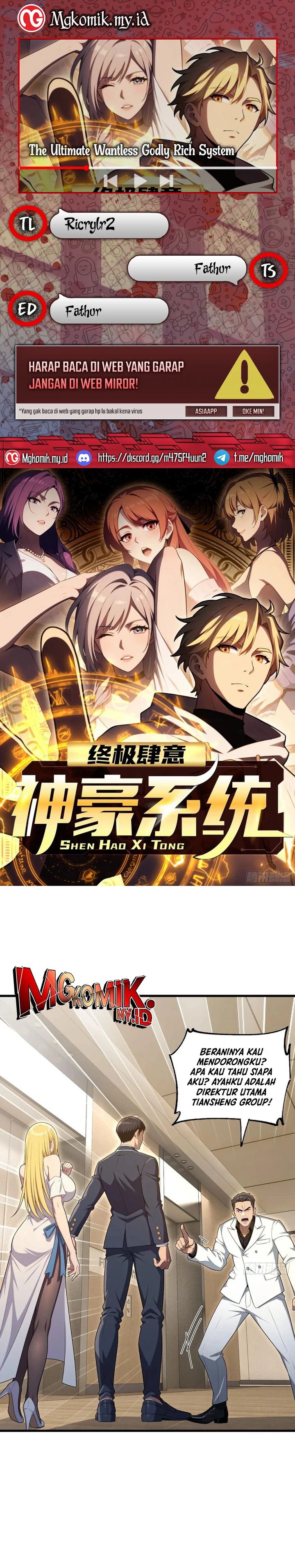 The Ultimate Wantless Godly Rich System Chapter 56 Gambar 1