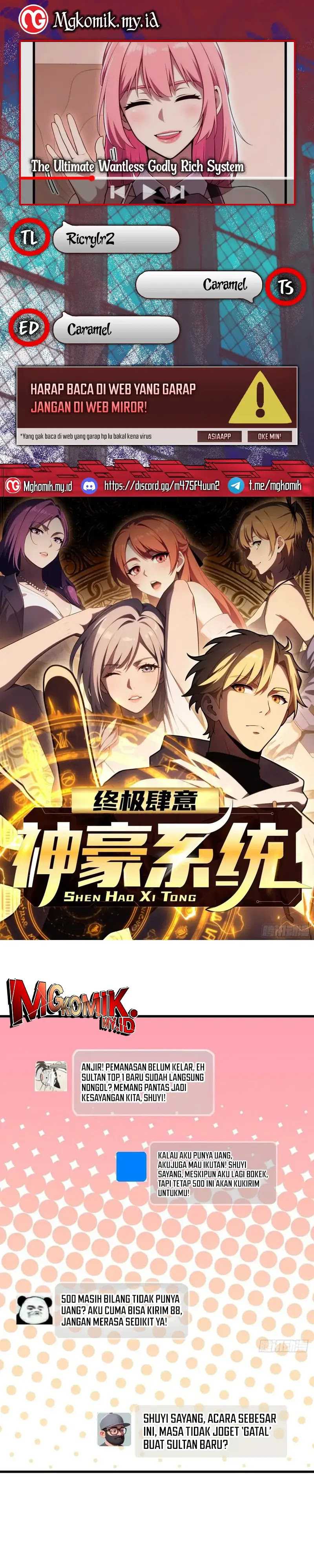 The Ultimate Wantless Godly Rich System Chapter 58 Gambar 1