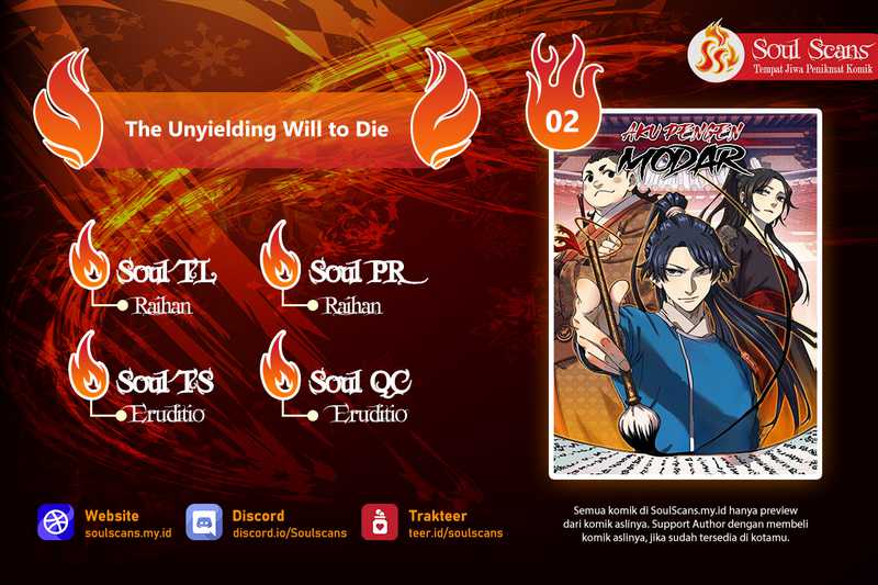 The Unyielding Will to Die Chapter 02 Gambar 1