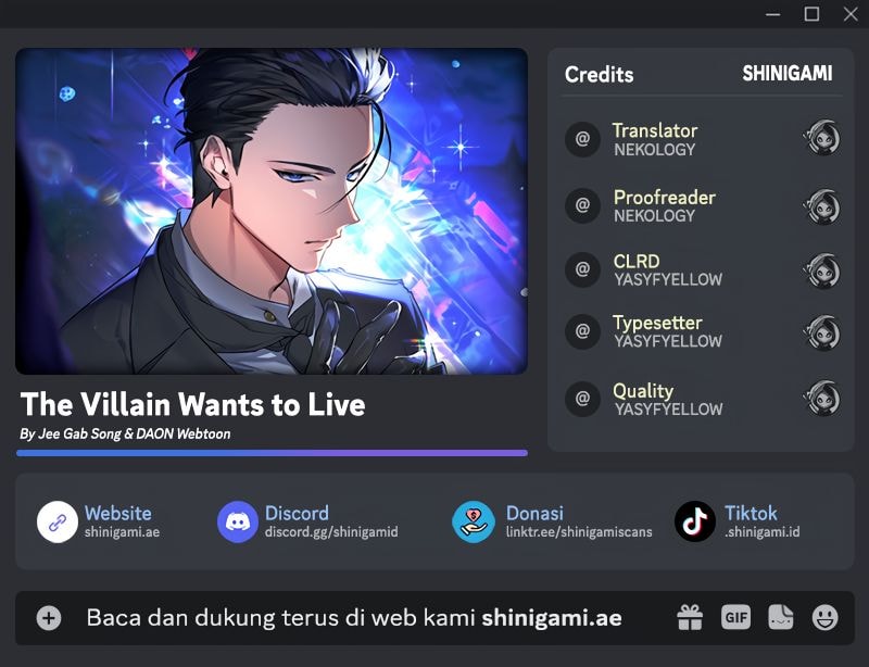 The Villain Wants To Live Chapter 29 Gambar 1