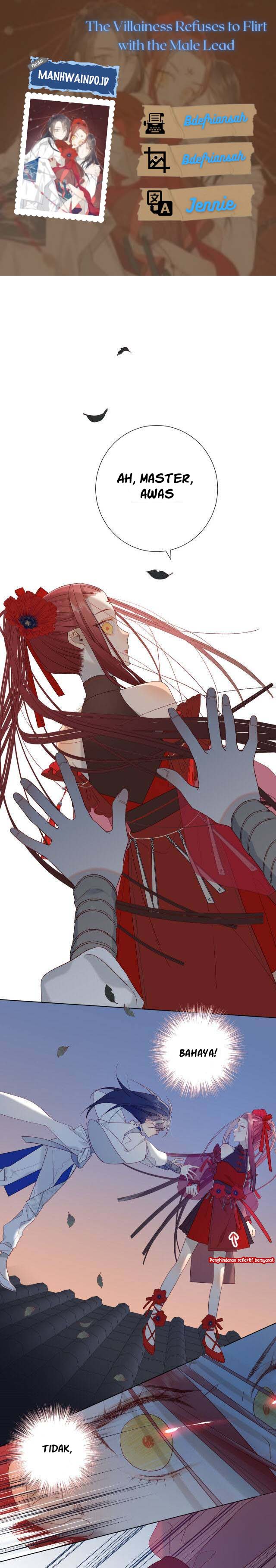 The Villainess Refuses to Flirt with the Male Lead Chapter 08 Gambar 1