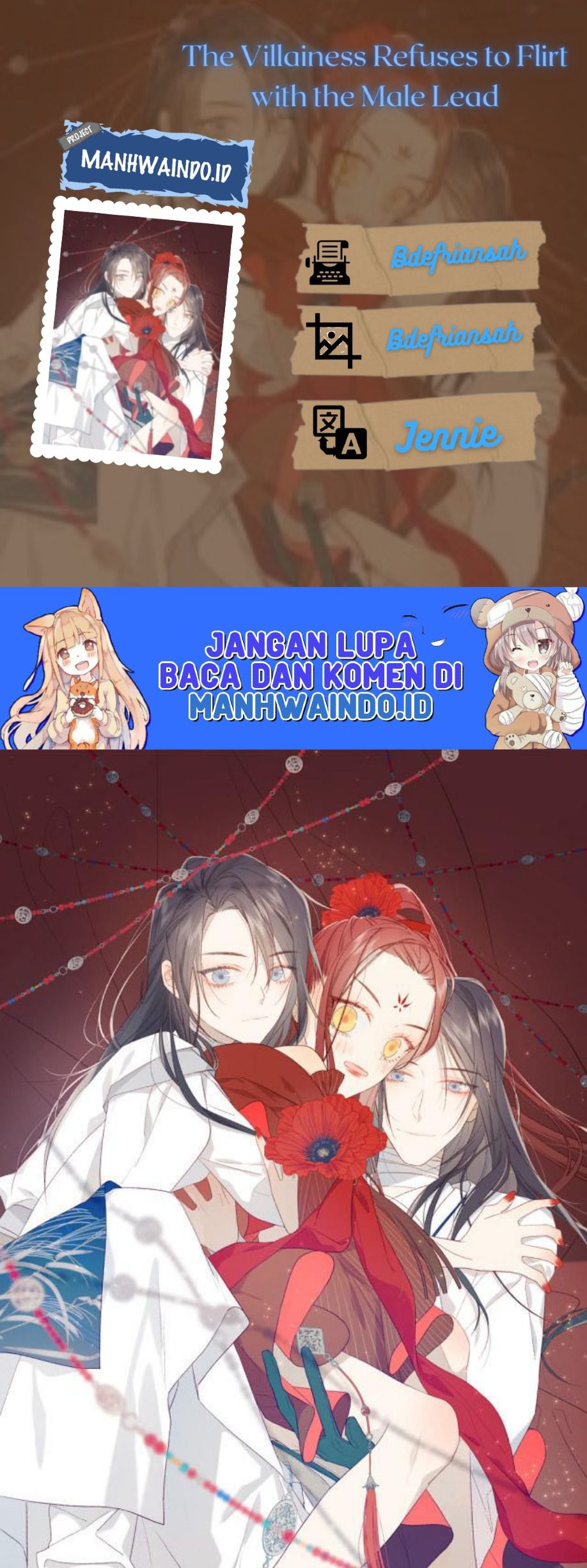 The Villainess Refuses to Flirt with the Male Lead Chapter 38 Gambar 1