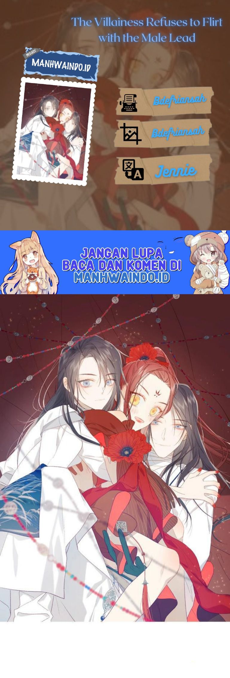 The Villainess Refuses to Flirt with the Male Lead Chapter 39 Gambar 1