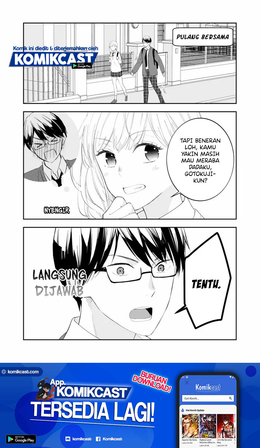 The World Will Be Destroyed Tomorrow, so I Want to Rub Your Boobs Chapter 05 Gambar 2