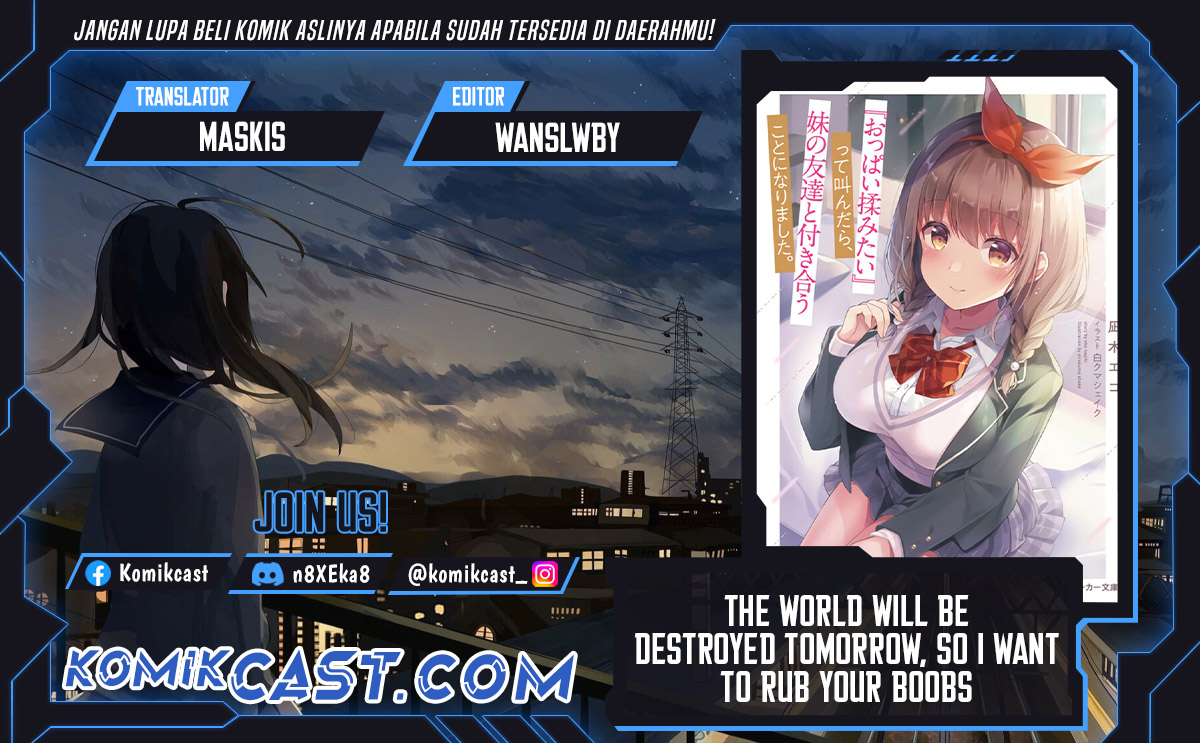The World Will Be Destroyed Tomorrow, so I Want to Rub Your Boobs Chapter 11 Gambar 1