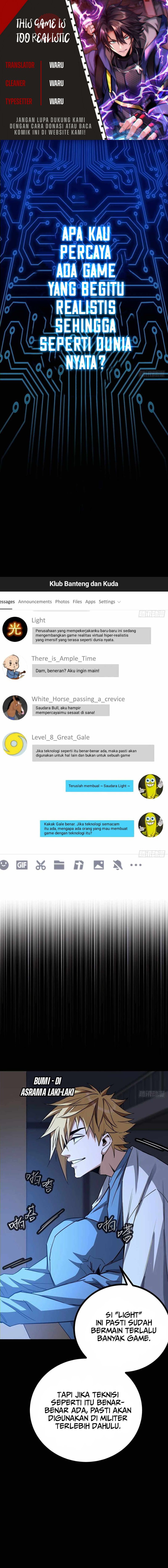 This Game Is Too Realistic Chapter 02 Gambar 1