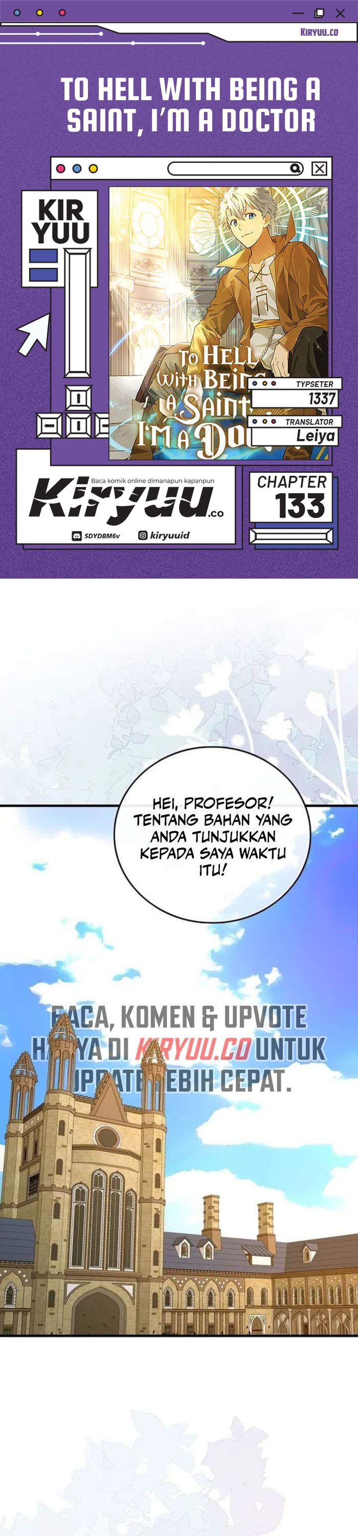 To Hell With Being a Saint, I’m a Doctor Chapter 133 Gambar 1